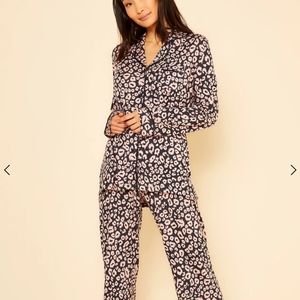 NWT Cosabella Bella Printed Long Sleeve Top & Pant Pajamas.  Size 1X